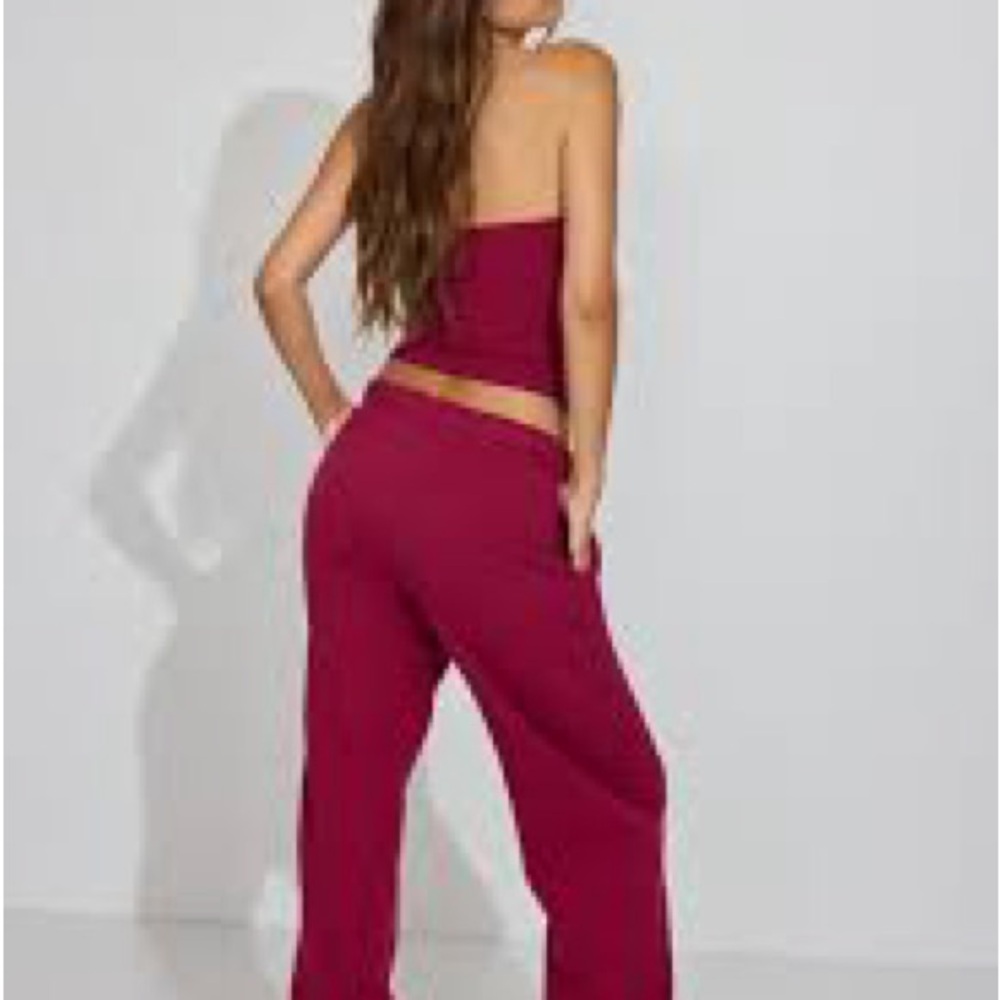 Garage Women's Wide-Leg Pants in Wine